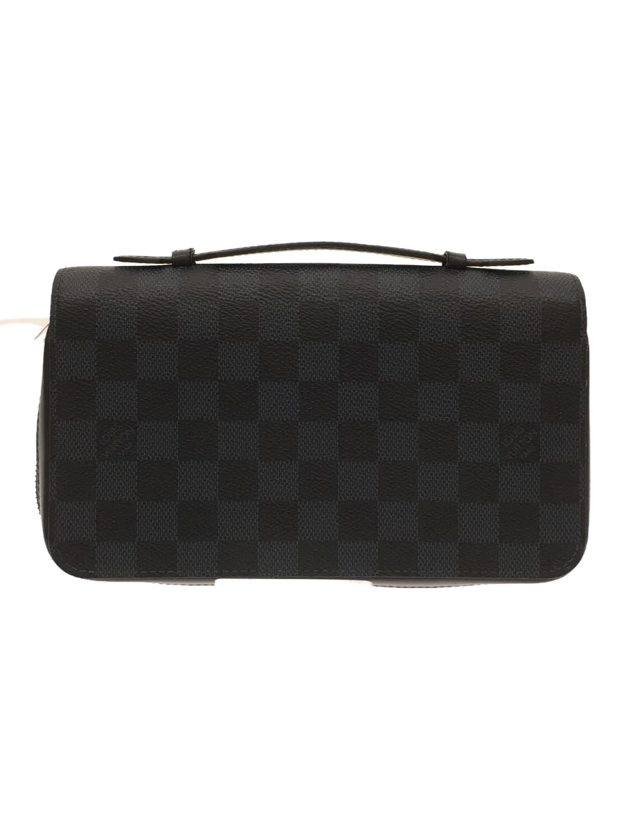 LOUIS VUITTON◇ジッピーXL_ダミエ・コバルト_NVY/PVC/NVY/メンズ