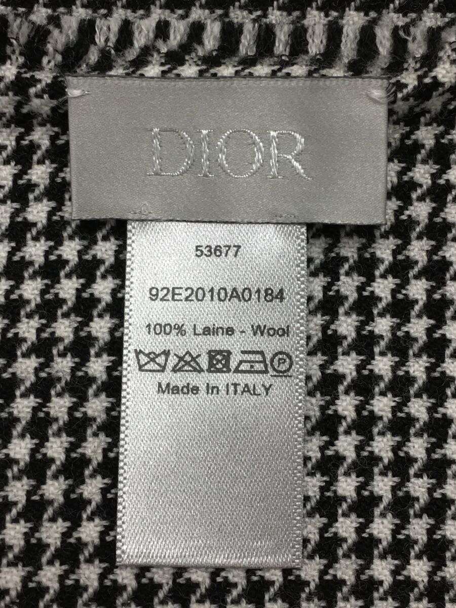 Dior HOMME◆マフラー/カシミア/BLK/総柄/メンズ_画像2