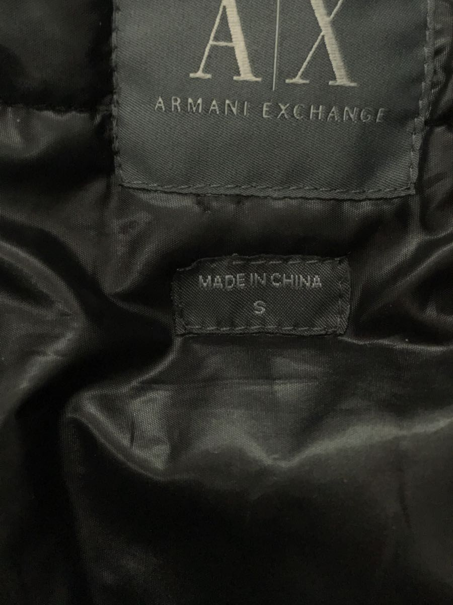 ARMANI EXCHANGE◆中綿ジャケット/ブルゾン/S/ポリエステル/BLK_画像4