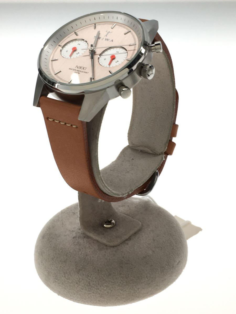 TRIWA* wristwatch / analogue / leather / pink / Brown 