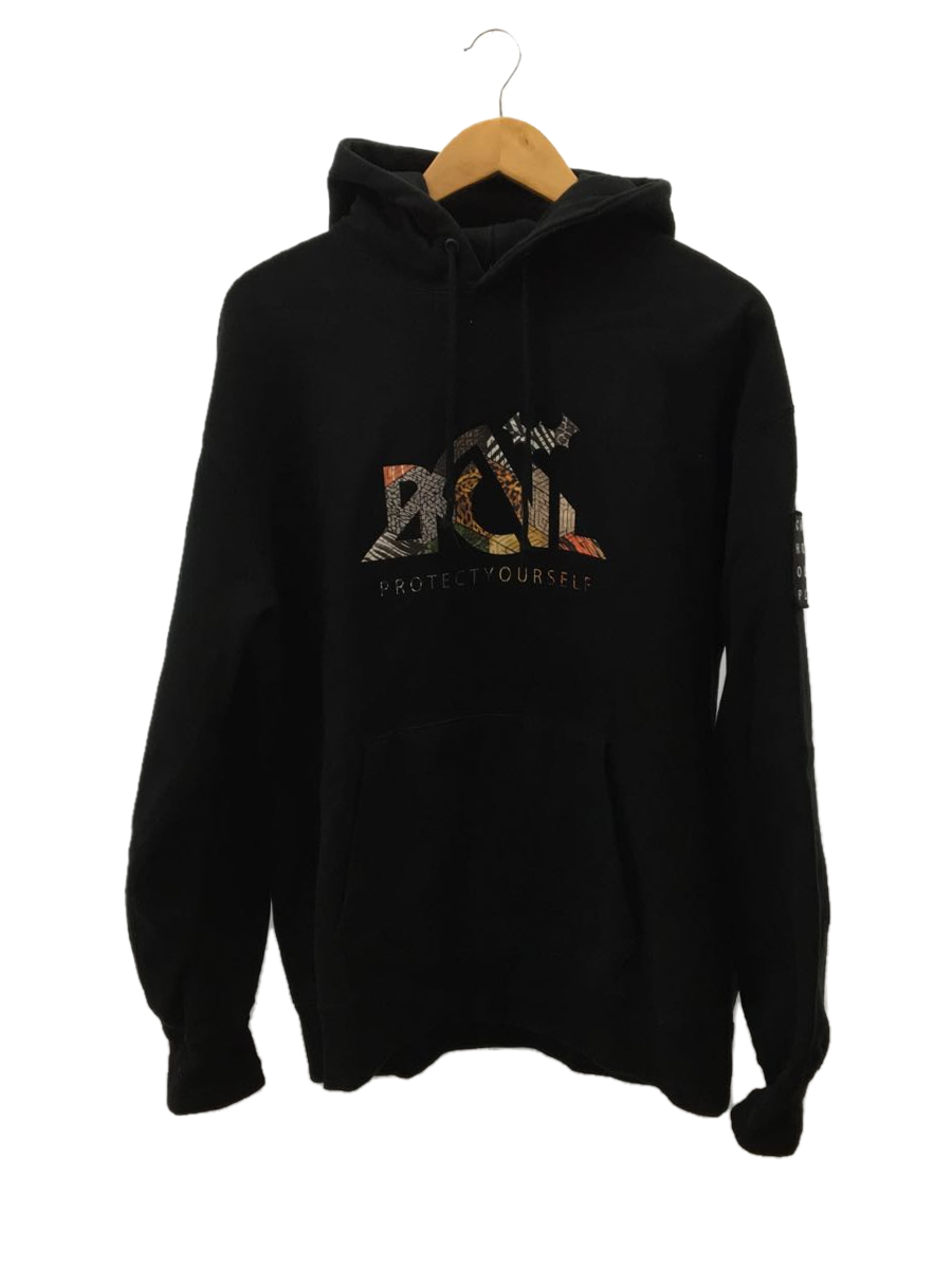 年中無休】 Back Channel◇パーカー/L/コットン/BLK/2321278/×raidback