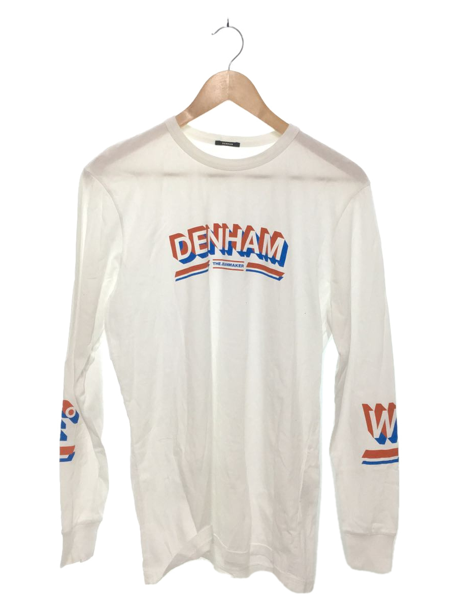 DENHAM* long sleeve T shirt /XS/ cotton /WHT