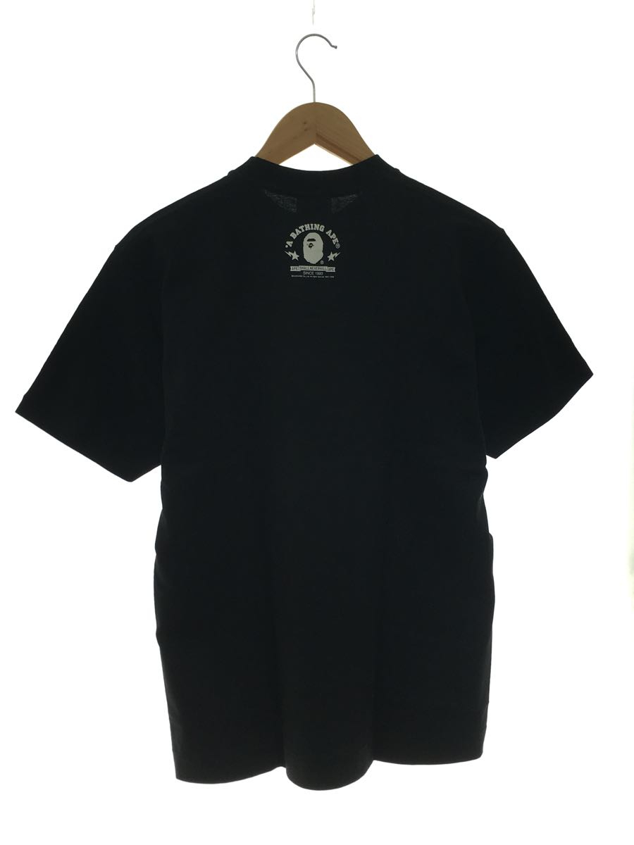 A BATHING APE◆Tシャツ/M/コットン/BLK/無地_画像2