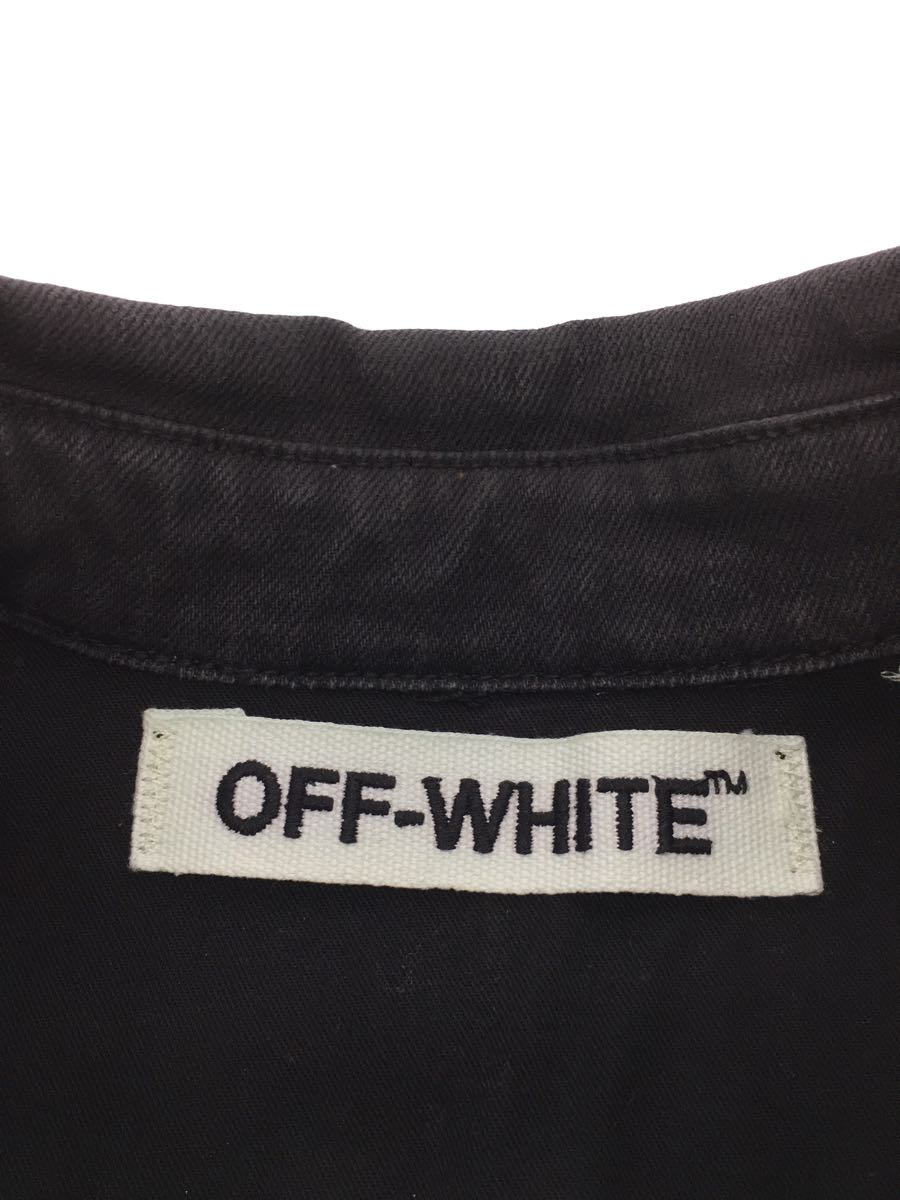 OFF-WHITE◆16AW/Brushed Denim Shirt/長袖シャツ/XS/コットン/グレー_画像3