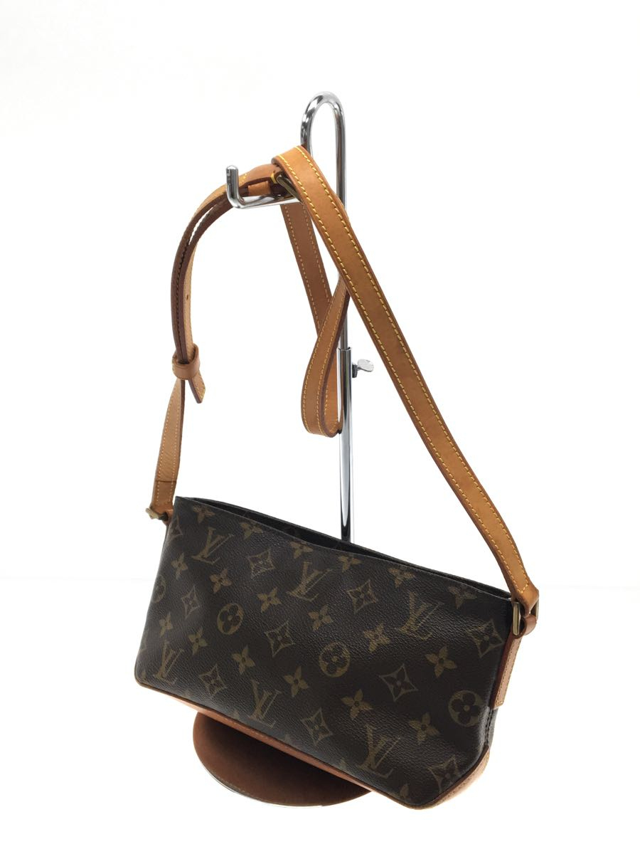 LOUIS VUITTON◆トロター_モノグラム_BRW/PVC/BRW_画像2