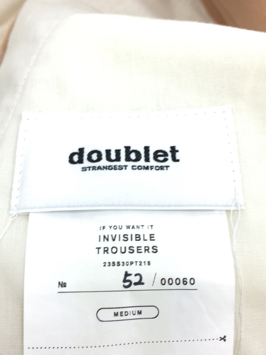 doublet◆INVISIBLE TROUSERS/ボトム/52/ウール/BEG/無地/23SS30PT215_画像4