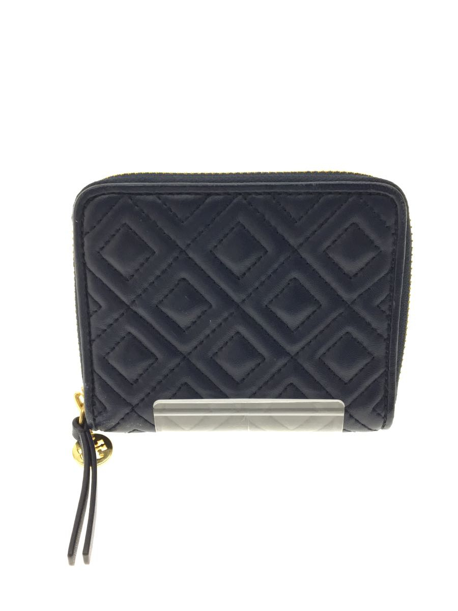 TORY BURCH◆2つ折り財布/レザー/NVY/レディース/43558