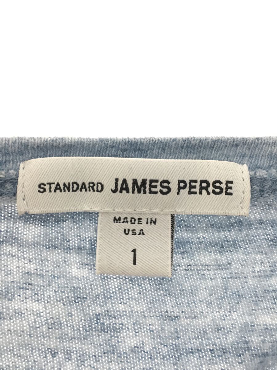 JAMES PERSE◆長袖Tシャツ/1/コットン/BLU/無地_画像3