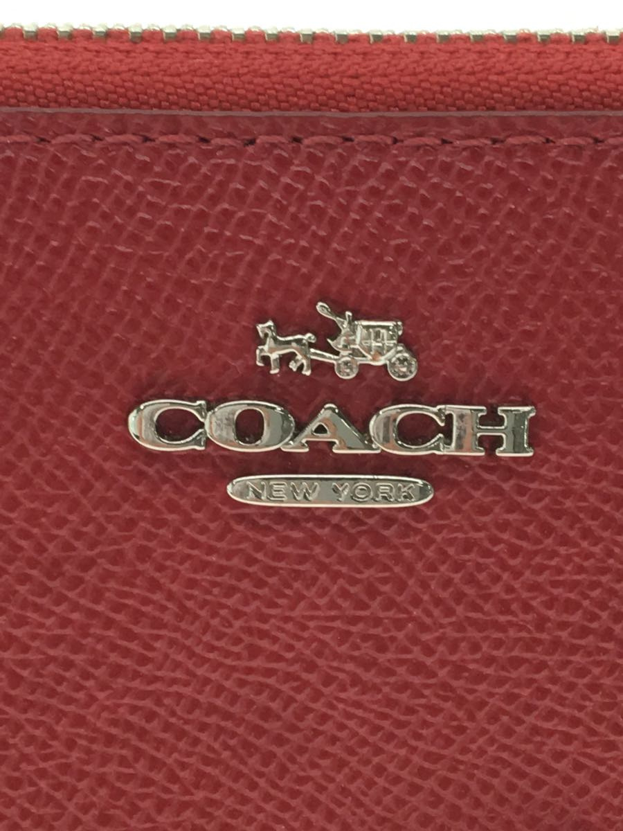 COACH◆長財布/ワッペン/レザー/BRD/レディース/F20967_画像3