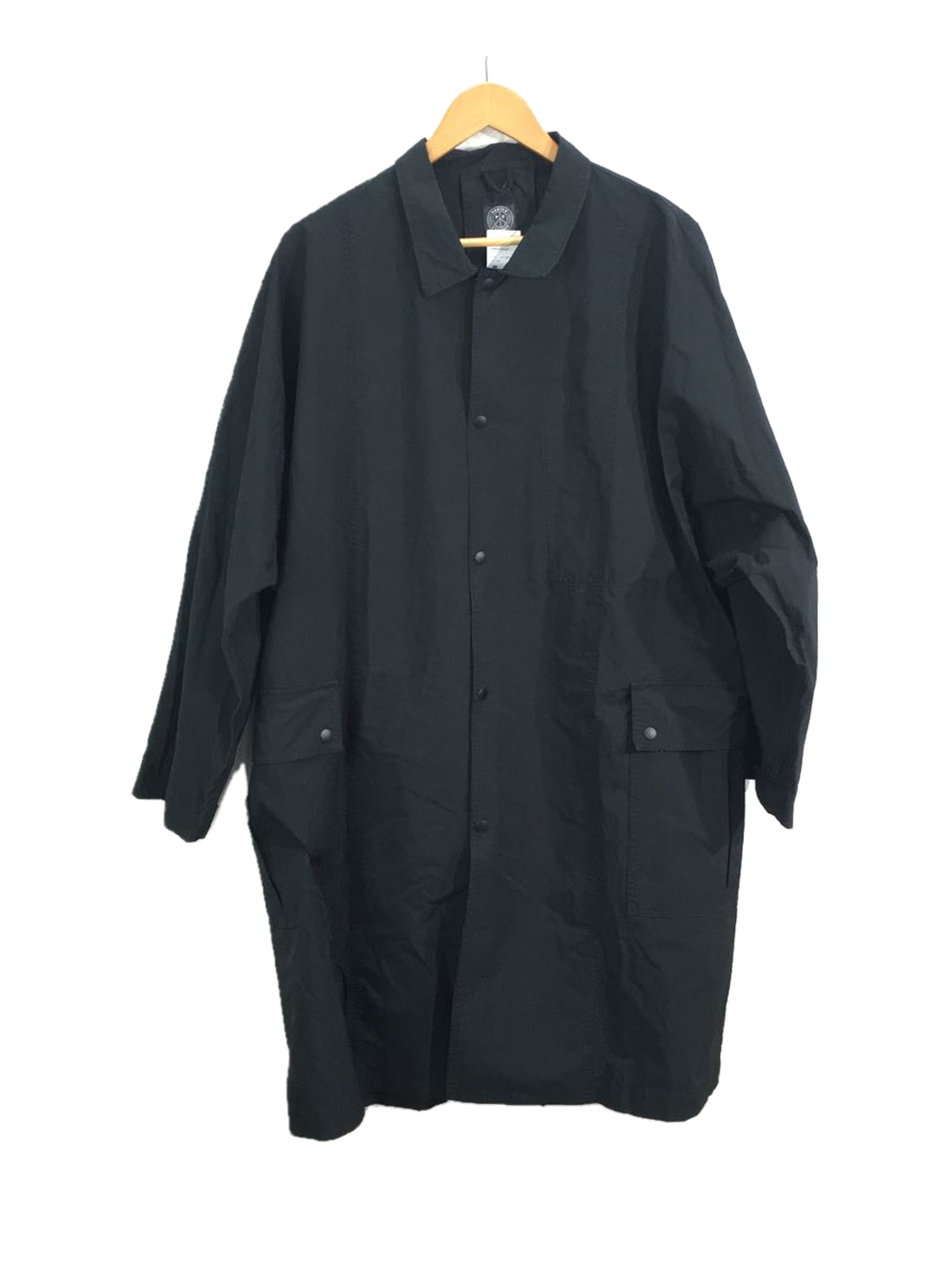 Porter Classic◆22AW/WEATHER STAND COLLAR COAT/コート/3/ポリエステル/BLK_画像1