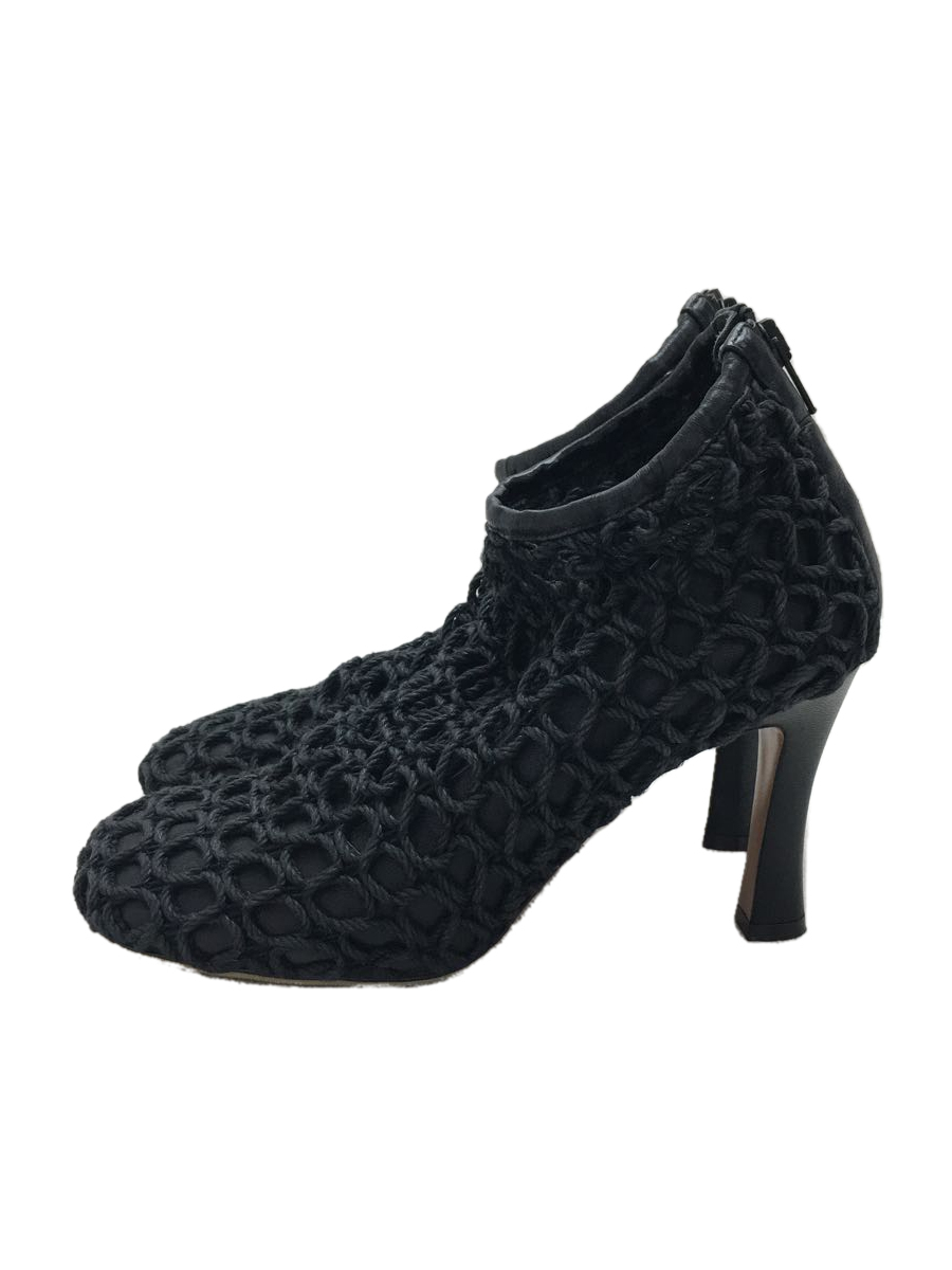 CELINE* glove bootie / mesh / pin heel /38.5/BLK