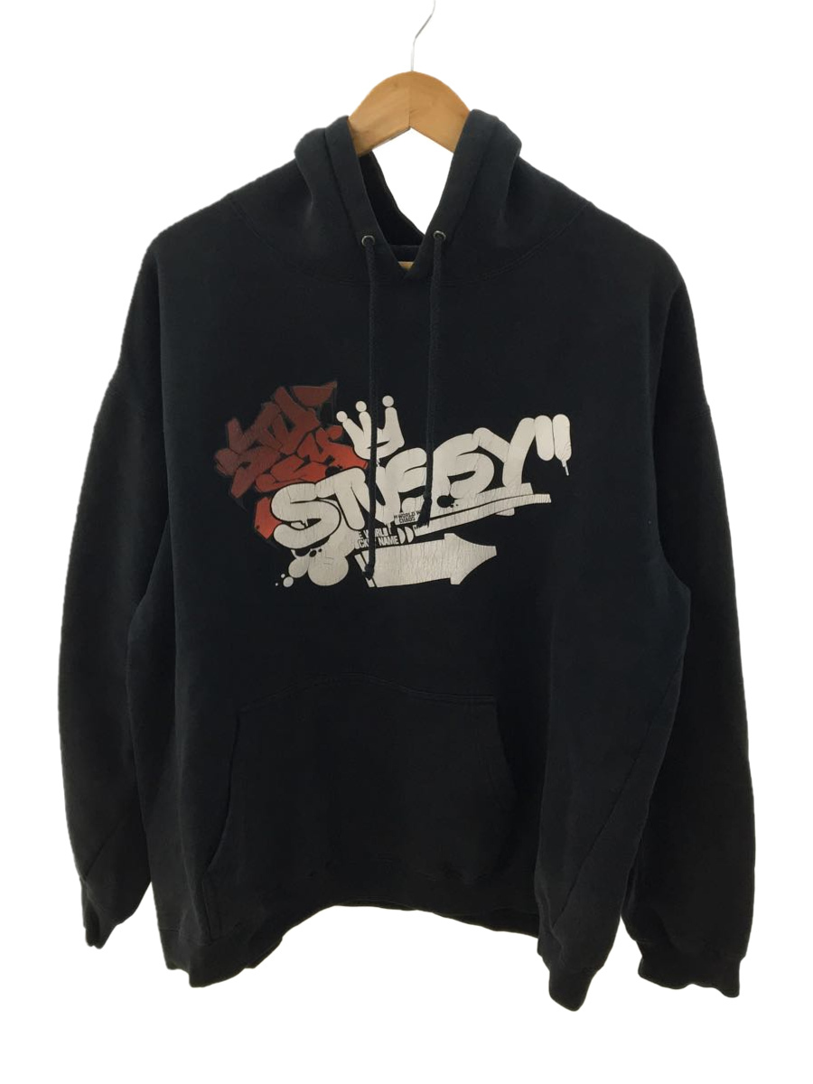 喜ばれる誕生日プレゼント STUSSY◇90s/USA製/パーカー/XL/コットン