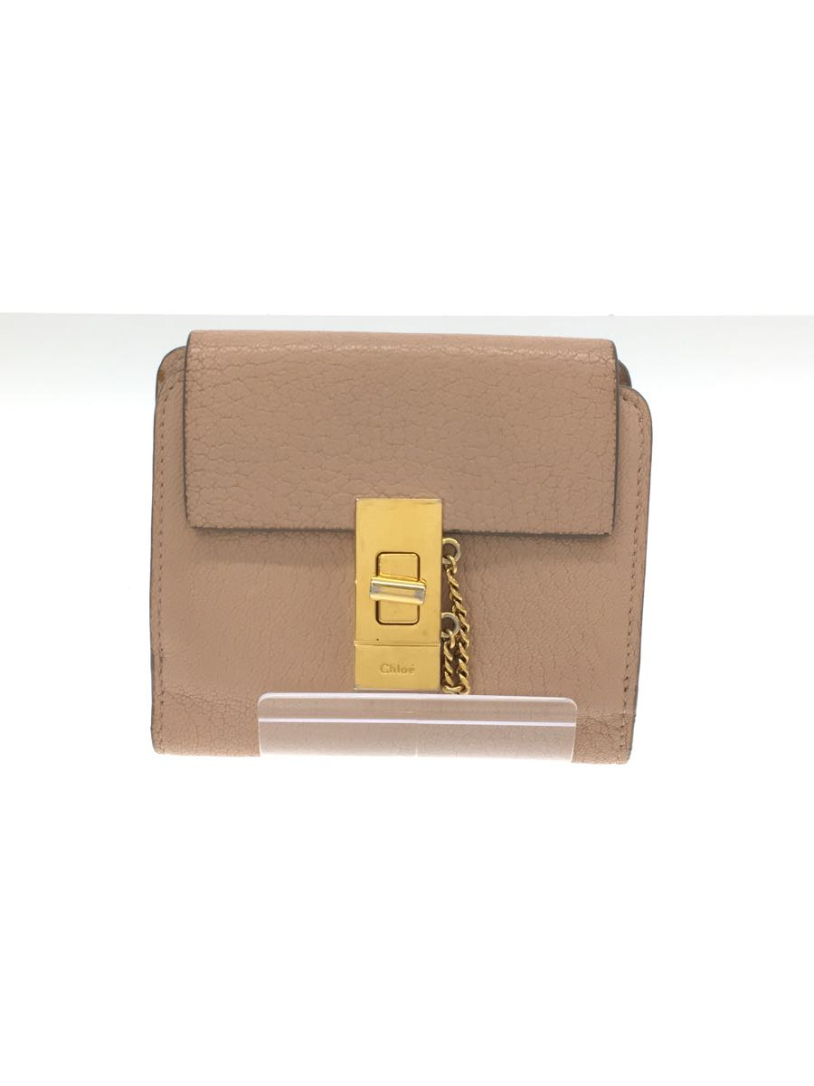 Chloe◇3つ折り財布/レザー/ピンク/無地/レディース - その他 Chloe◇3つ折り財布/レザー/ピンク/無地/レディース - その他