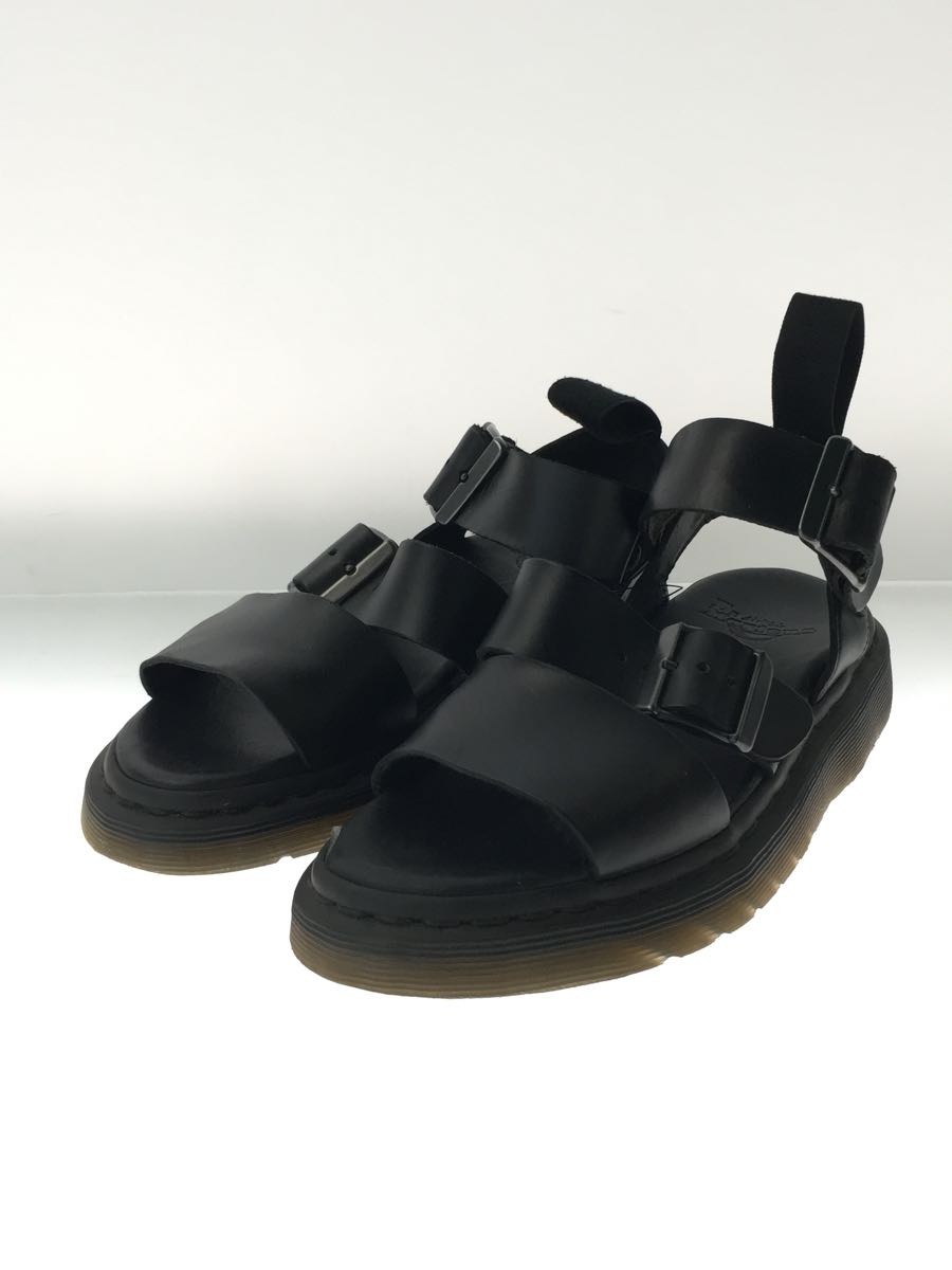 Dr.Martens◆GRVPHON/サンダル/UK3/BLK/レザー/シワ有//グリフォン ストラップ_画像2