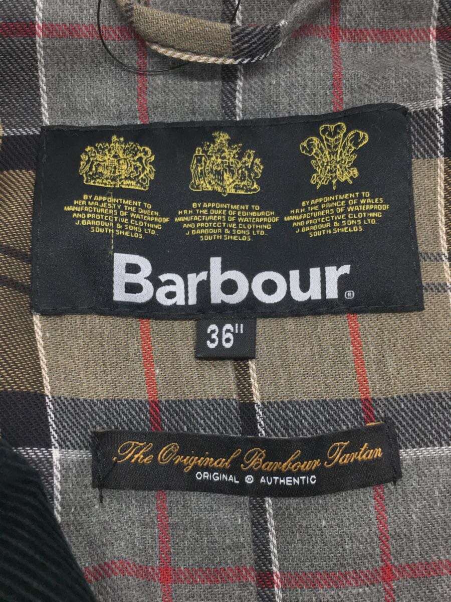 Barbour◆2レイヤートレンチコート/36/ポリエステル/NVY_画像3