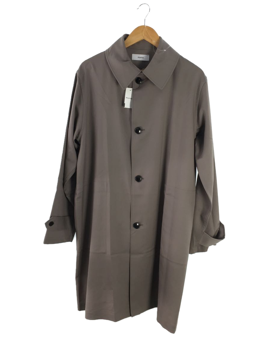信頼 marka◇STUDIOUS別注/SHIRT COAT/2/ウール/BEG/無地/M22F-33CO01C