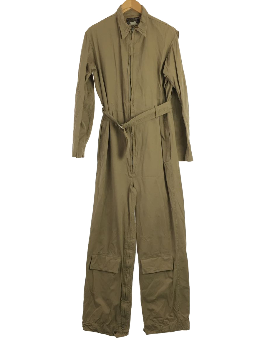 US.NAVY◆40s/SUMMER FLYING SUITS/オールインワン/-/コットン/BEG/M-426A