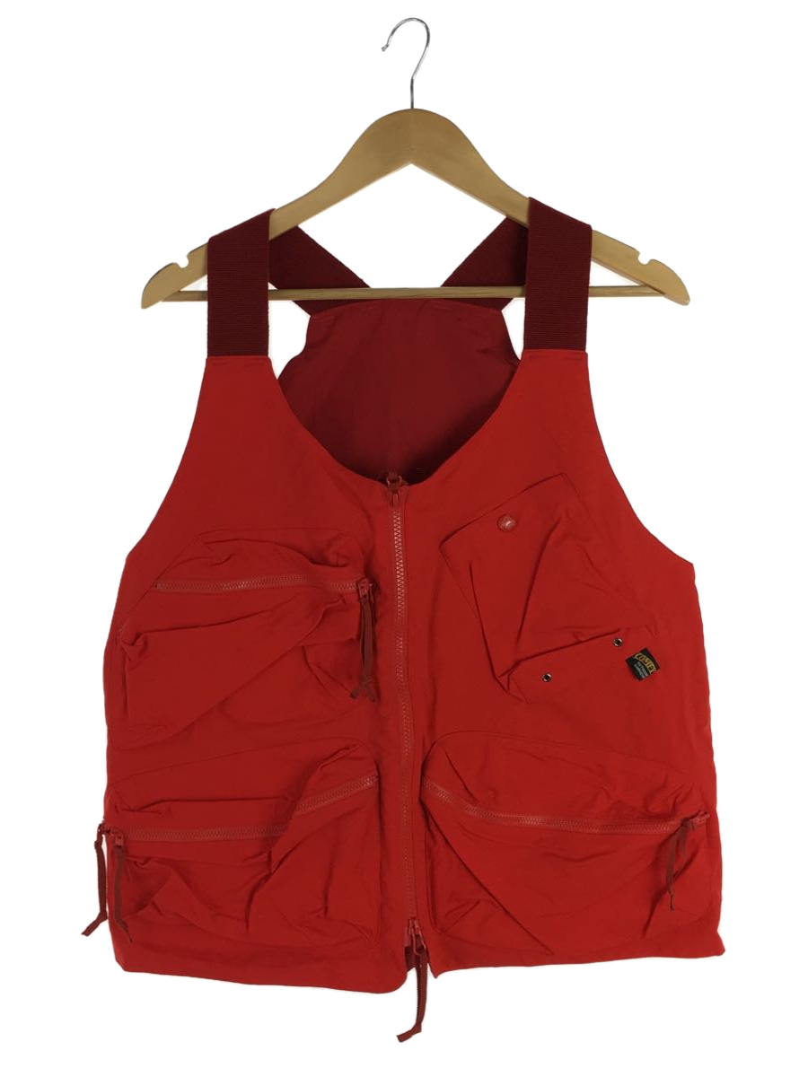 COMFY OUTDOOR GARMENT◆ナイロンベスト/M/ナイロン/RED/無地/CMF1801-V01J-SP_画像1