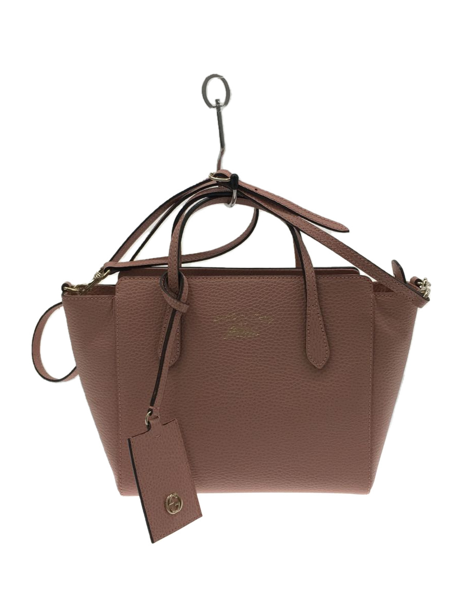 GUCCI◇スウィングトート/レザー/PNK/付属品あり | paradaabogados.com