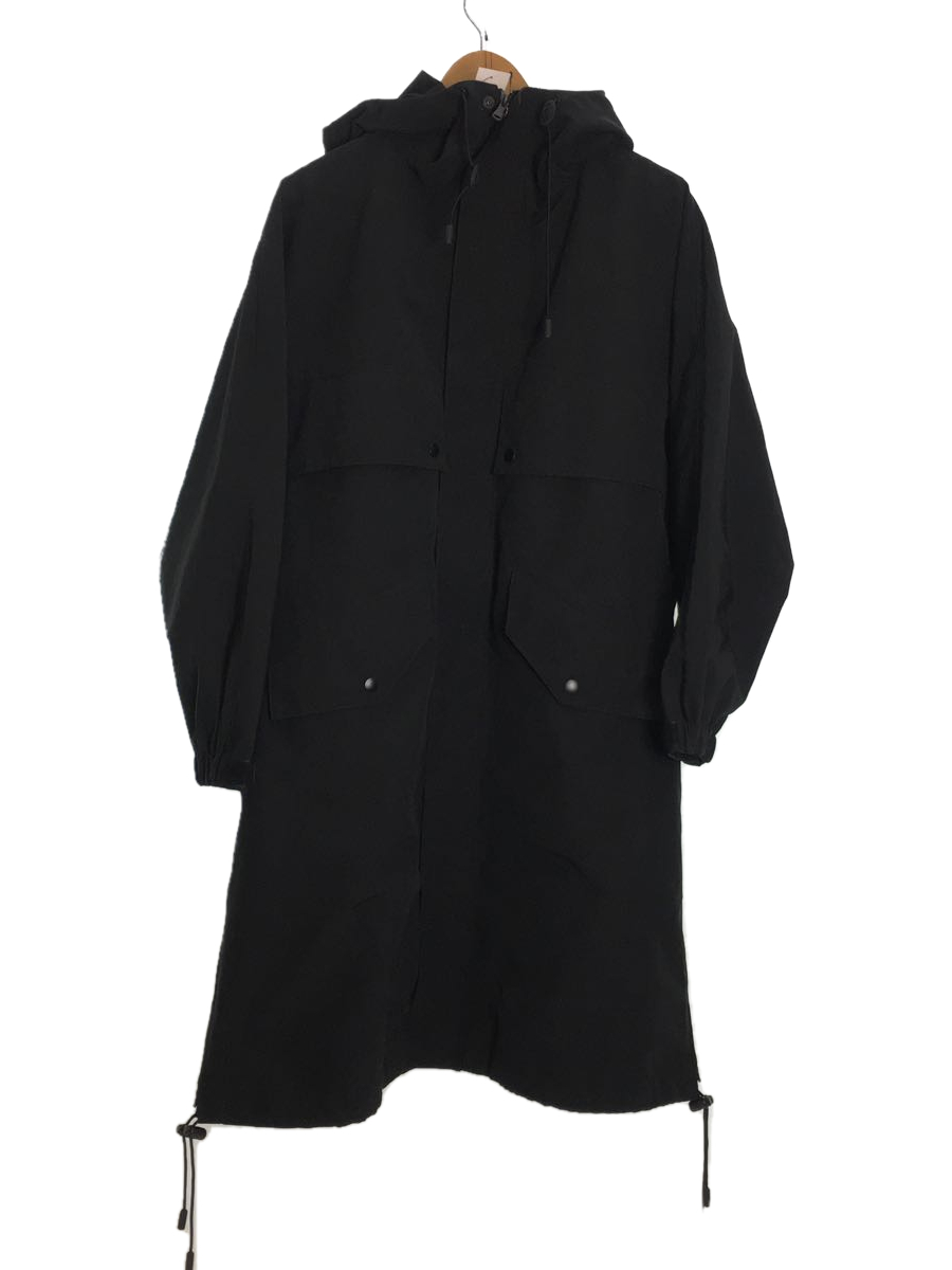 08 sircus◆High count weather hoodie coat/1/ポリエステル/ブラック/S22AW-OT01