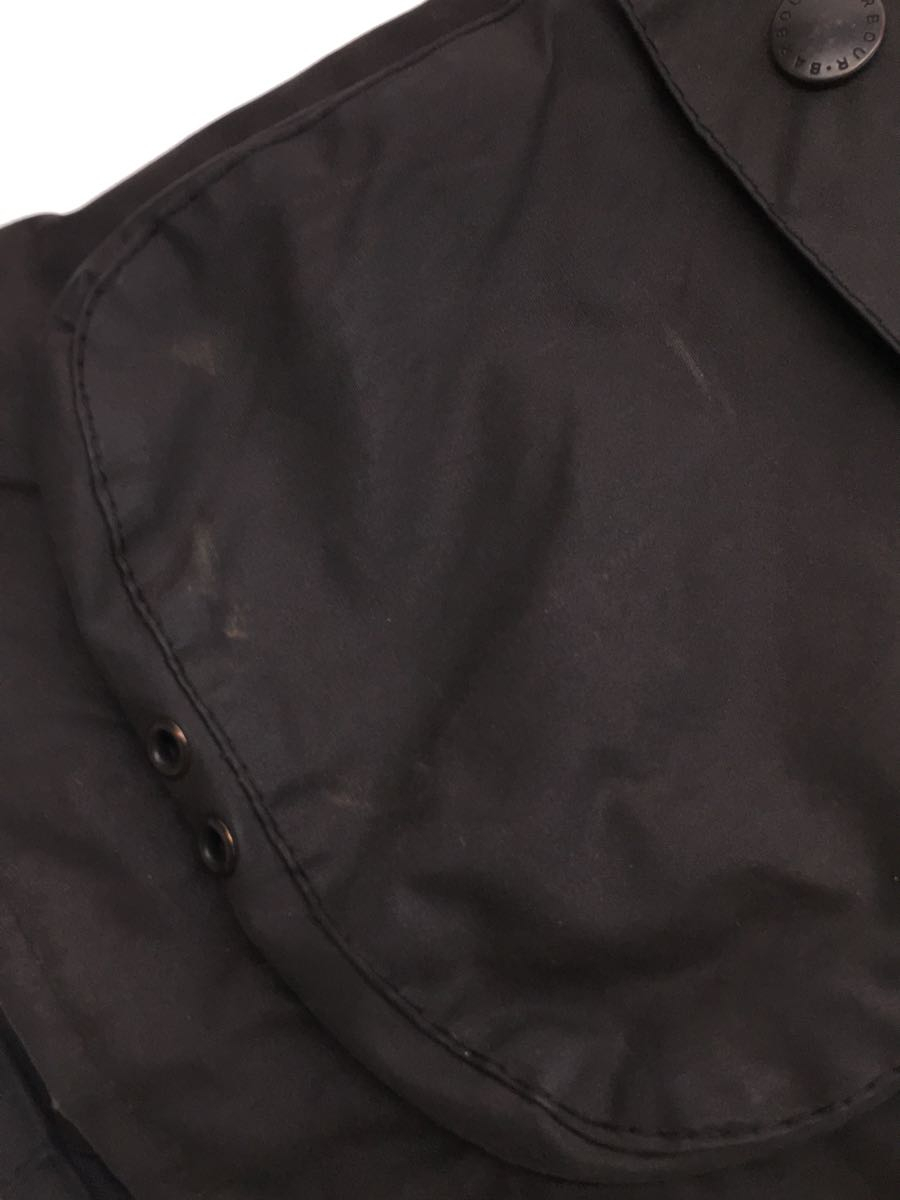 Barbour◆BEDALE/ビデイル/オイルドジャケット/サイズC36/BLK/無地_画像8