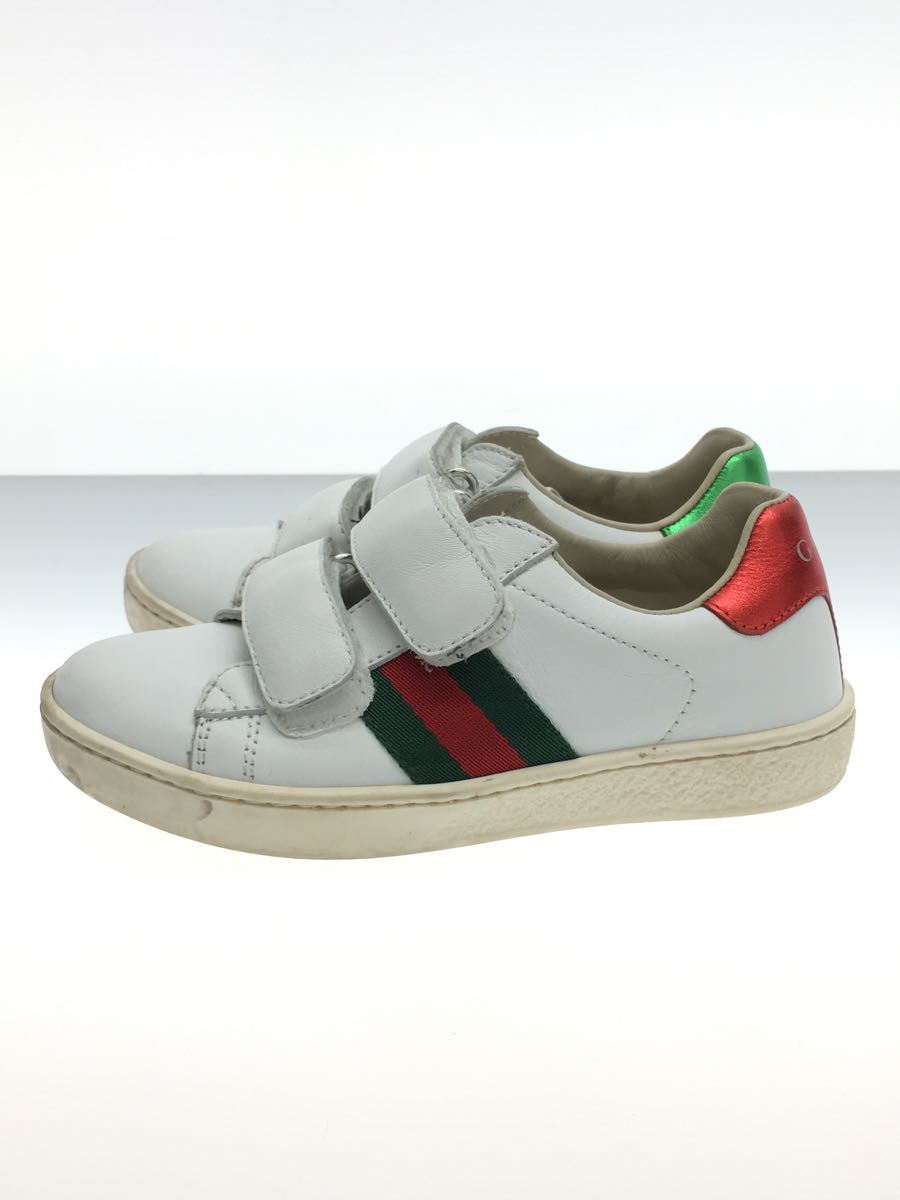 熱い販売 GUCCI◇キッズ靴/-/スニーカー/WHT/455448 シューズ一般