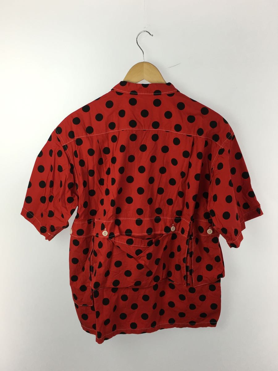 TENBOX◆DRUG DEALER SHIRT/半袖シャツ/-/コットン/RED/ドット_画像2