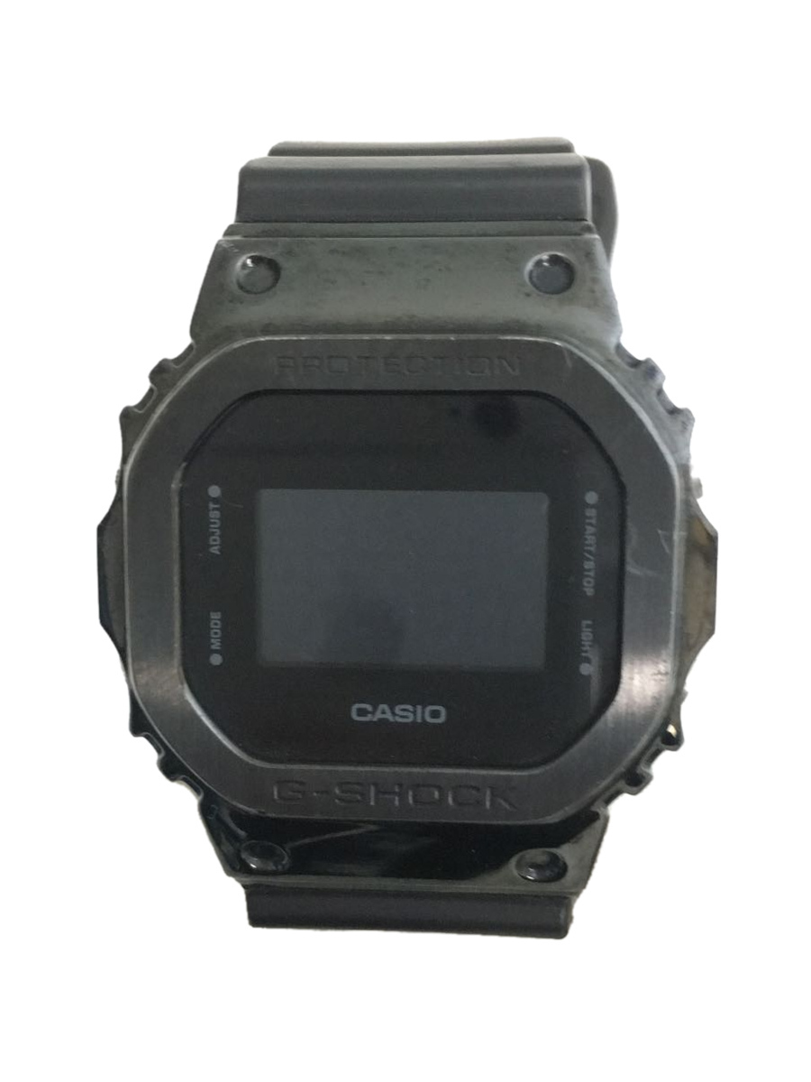 CASIO◆クォーツ腕時計/アナログ/BLK/BLK/GM-5600B