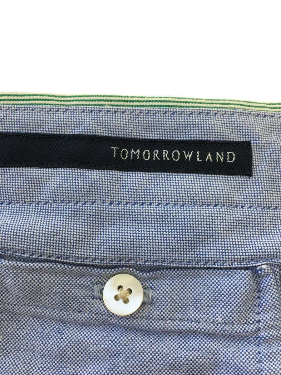 TOMORROWLAND◆ショートパンツ/46/コットン/GRN/ストライプ_画像4