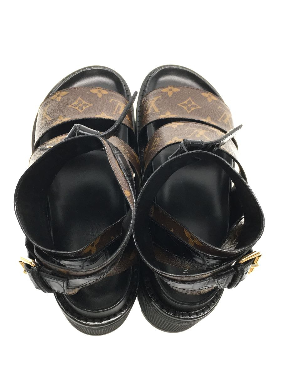 LOUIS VUITTON◇サンダル/39/BLK/モノグラム/NL0127 | normanhubbard.com