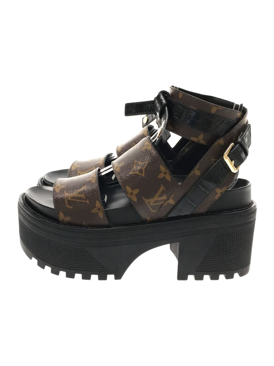 LOUIS VUITTON◇サンダル/39/BLK/モノグラム/NL0127 | normanhubbard.com