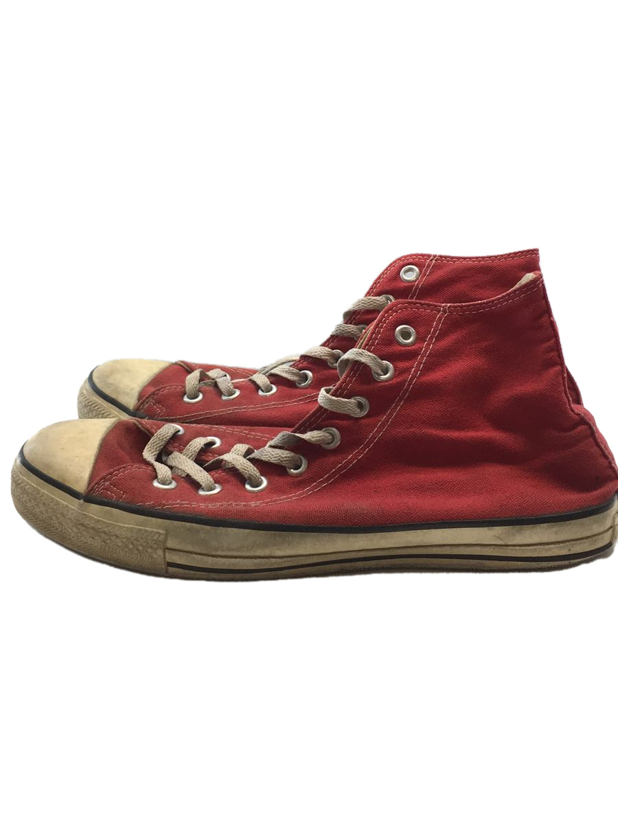 新作 CONVERSE◇ハイカットスニーカー/US9.5/RED/キャンバス/USA/90