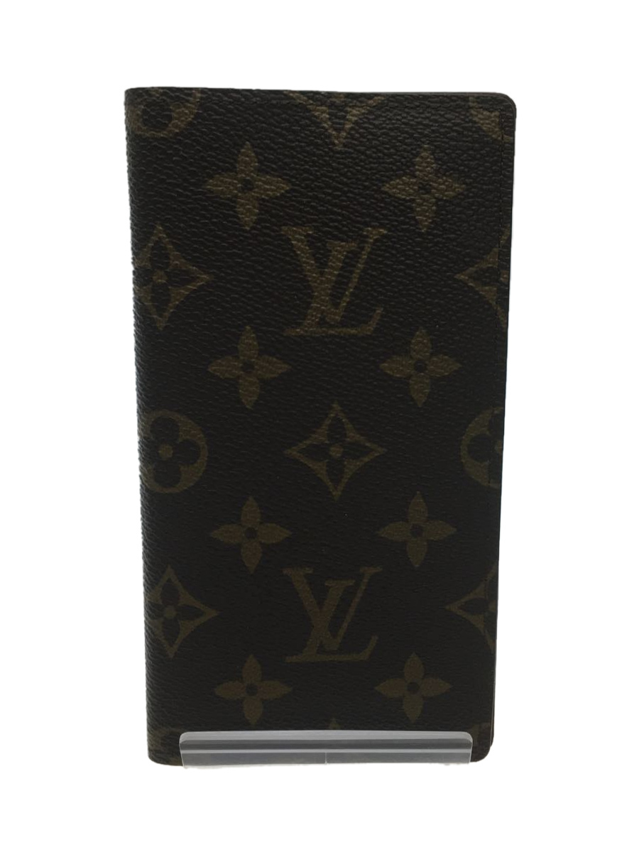 LOUIS VUITTON◆アジェンダポッシュ_モノグラム_BRW/レザー/BRW/メンズ_画像1