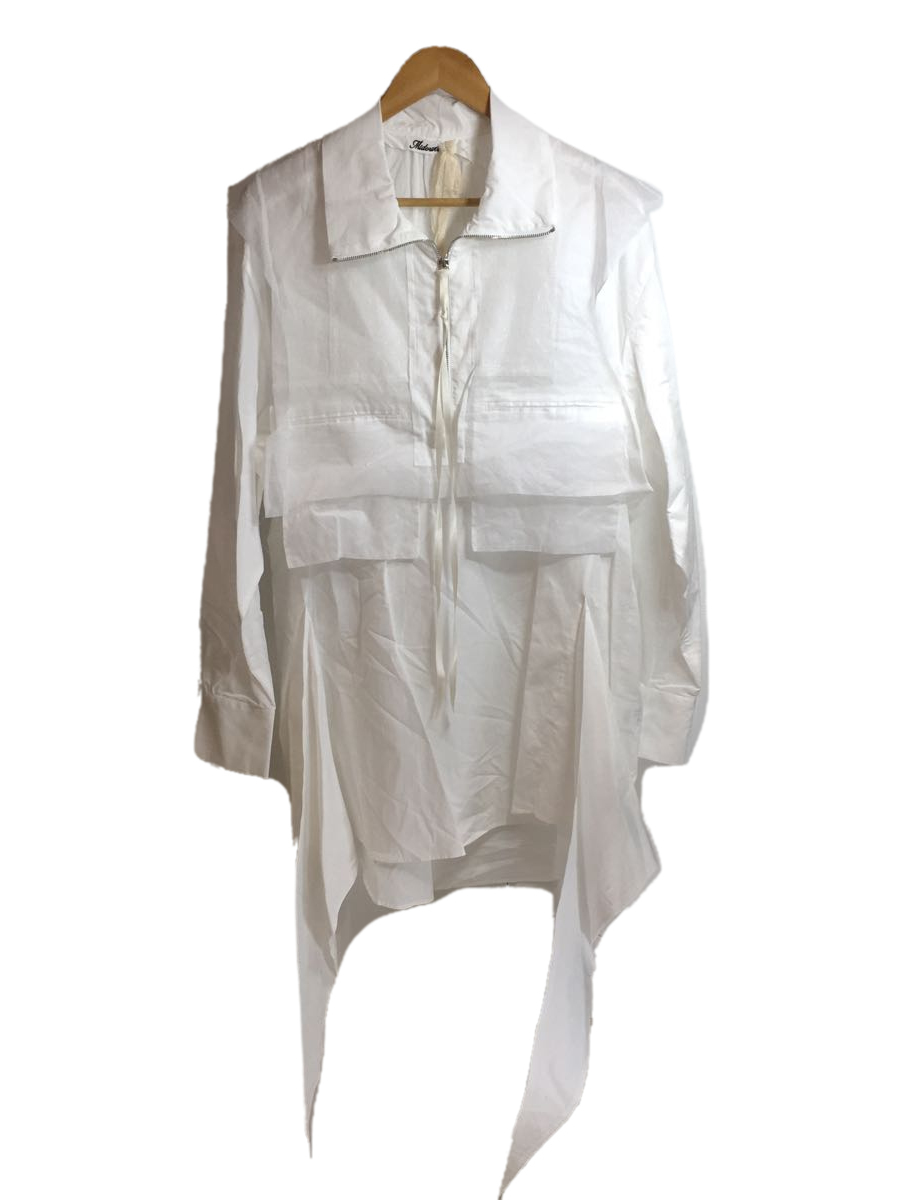 Midorikawa◇21AW/ZIP PULLOVER SHIRTS/長袖シャツ/FREE/コットン/WHT