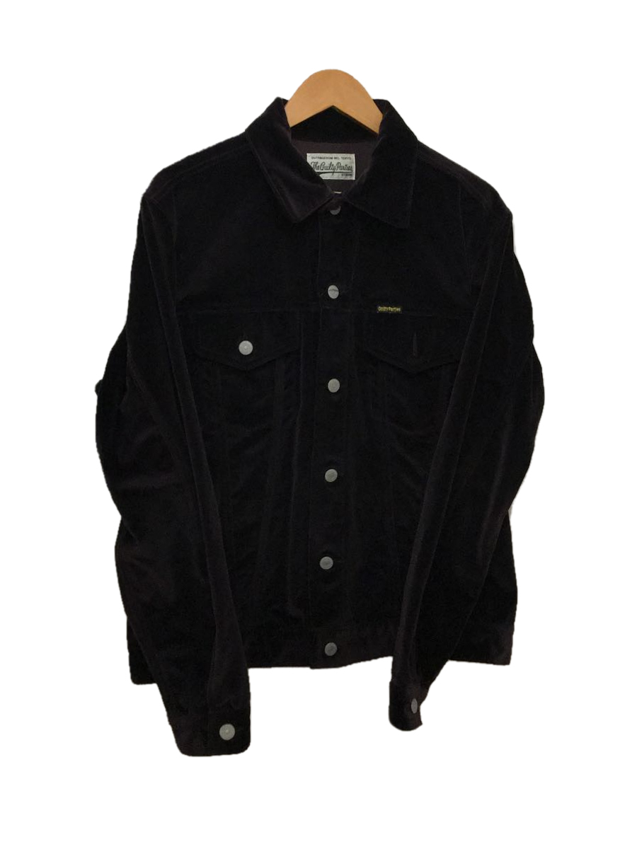 WACKO MARIA◇VELOUR TRUCKER JACKET/ジャケット/XL/ベロア/パープル