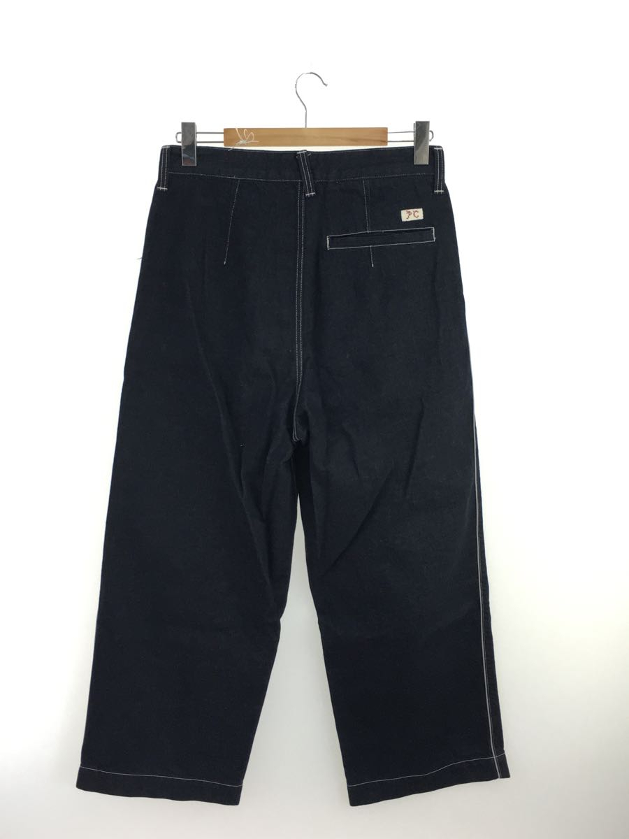 Porter Classic◆CLASSIC DENIM PAJAMA PANTS/ボトム/M/コットン/IDG/無地_画像2