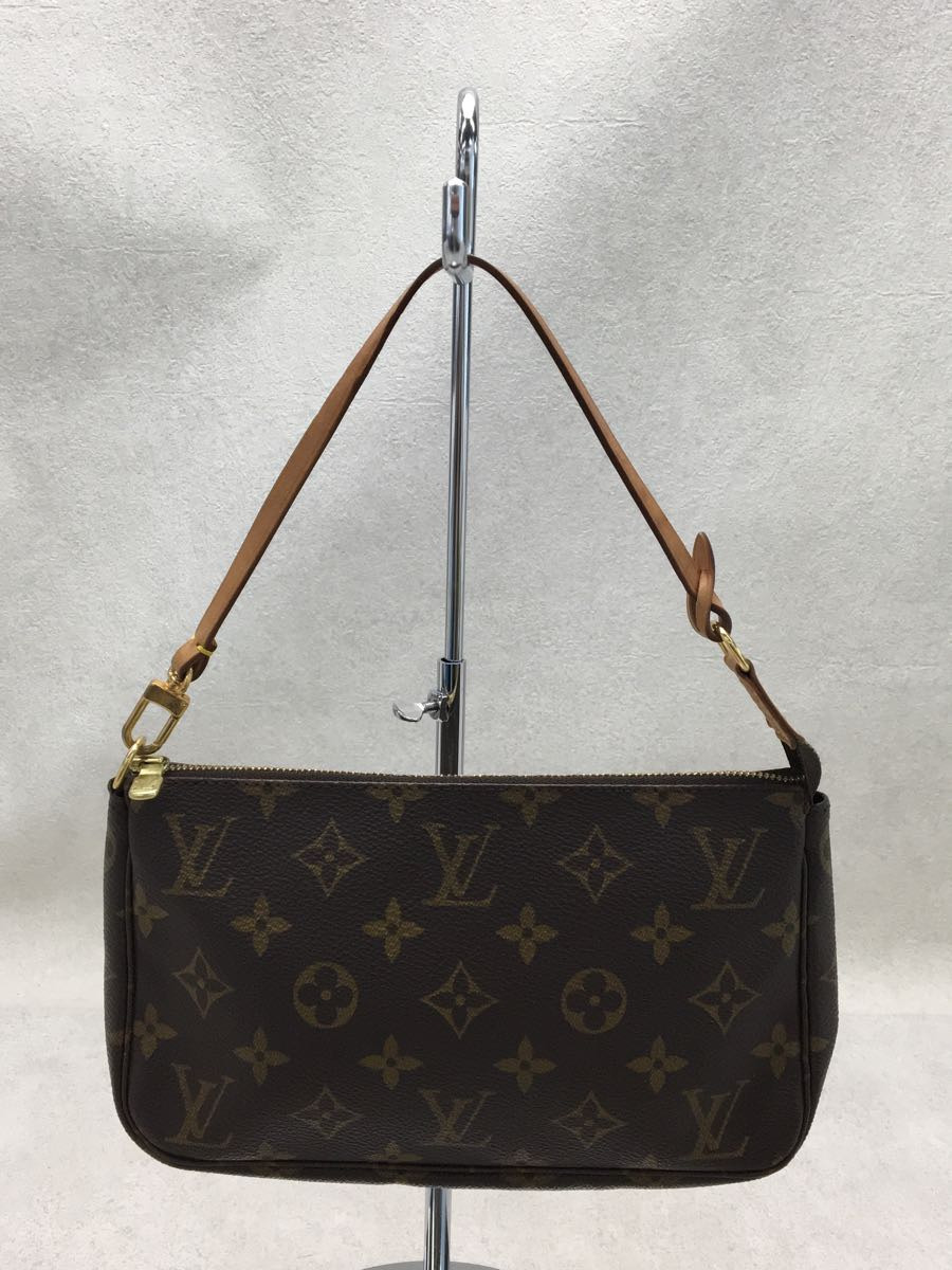 LOUIS VUITTON◆M51980/ポシェット・アクセソワール(OLD)_モノグラム_BRW/PVC/BRW_画像1