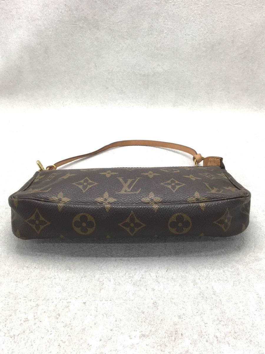 LOUIS VUITTON◆M51980/ポシェット・アクセソワール(OLD)_モノグラム_BRW/PVC/BRW_画像5