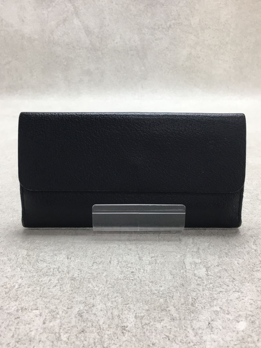 GUCCI◆長財布/レザー/BLK/無地/レディース/P736S_画像2