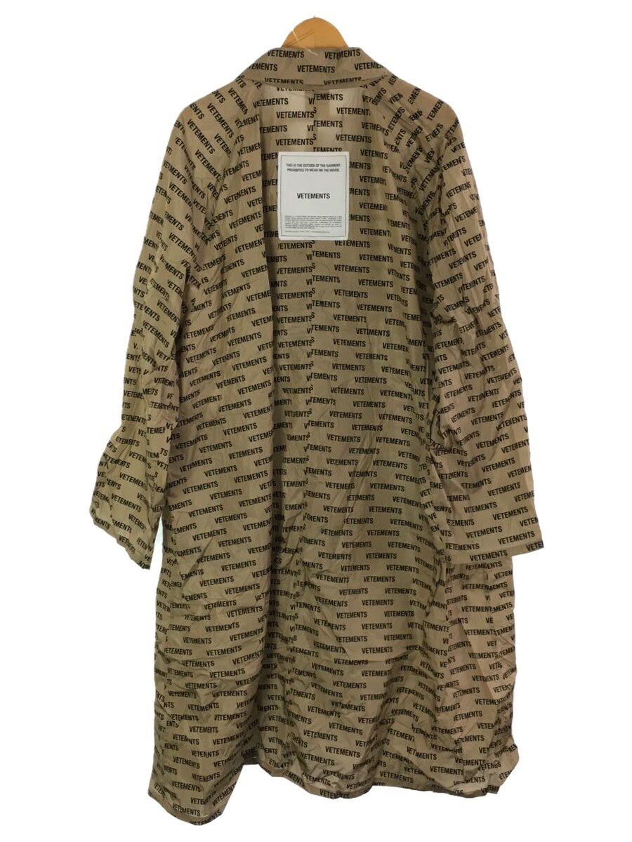 VETEMENTS* coat /O/ nylon /BEG/ total pattern /UAH19JA301