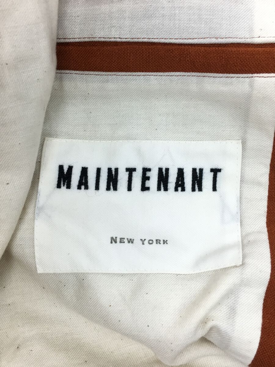 MAINTENANT◆LINEN SET UP/CUT OF PANTS/セットアップ/46/リネン/ORN/無地_画像3