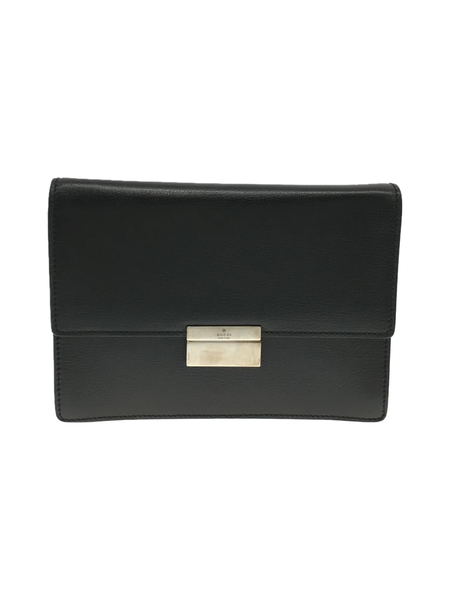 GUCCI* clutch bag _GG canvas / canvas /BLK