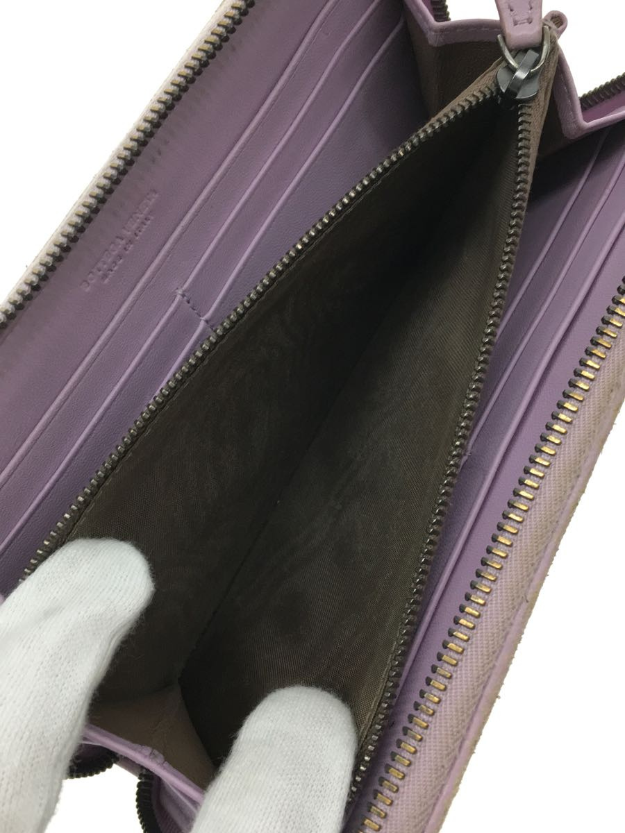 BOTTEGA VENETA◆長財布/レザー/PUP/レディース_画像5