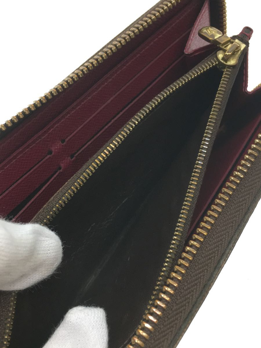 LOUIS VUITTON◆ポルト・フォイユ・クレマンス_モノグラム_BRW/PVC/BRW/レディース_画像5