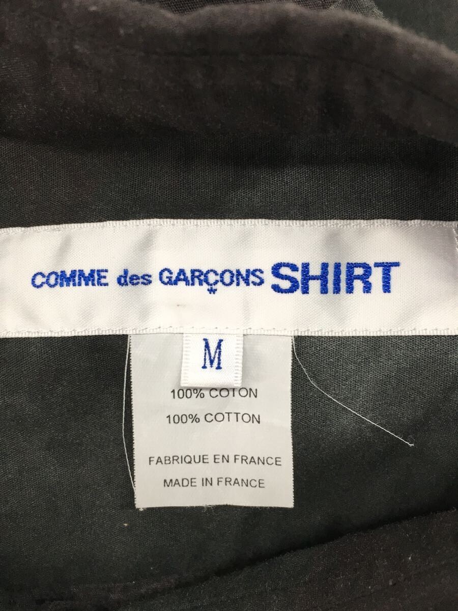 COMME des GARCONS SHIRT◆22SS/COTTON POPLIN WITH TIE AND DIE PRINT/半袖シャツ/M/コットン/BLK_画像3