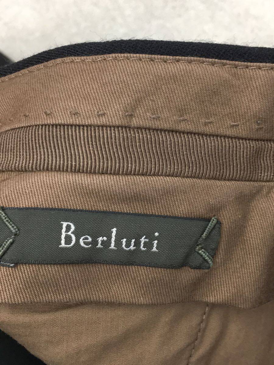 BERLUTI◆スラックスパンツ/46/ウール/ブラック/無地/118207/ベルルッティ_画像4