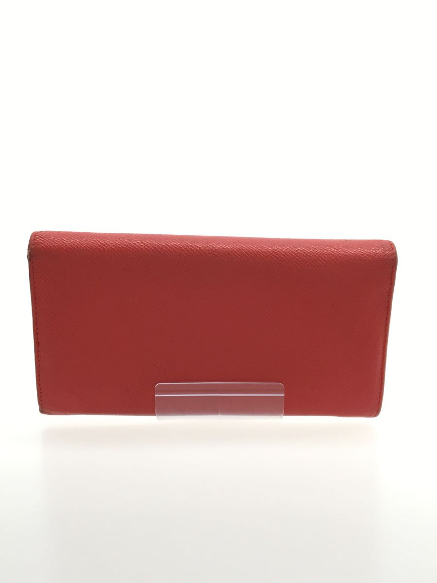 BVLGARI◆長財布/PVC/RED/レディース_画像2