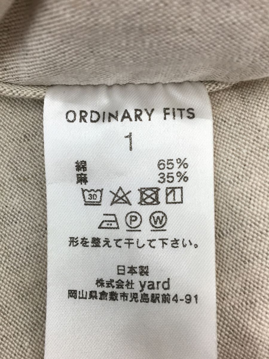 Ordinary Fits◆オーバーオール/1/コットン/CRM_画像4