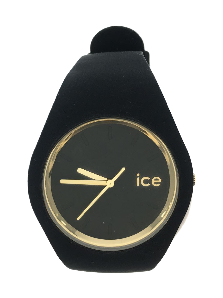 ice watch◆クォーツ腕時計/アナログ/ブラック_画像1