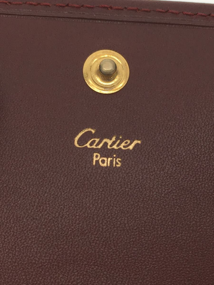 Cartier◆コインケース/レザー/BRD/無地/レディース_画像3